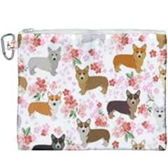 Corgis Corgi Pattern Canvas Cosmetic Bag (xxxl) by Sudhe