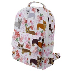 Corgis Corgi Pattern Flap Pocket Backpack (small) by Sudhe