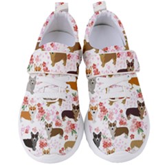 Corgis Corgi Pattern Women s Velcro Strap Shoes by Sudhe