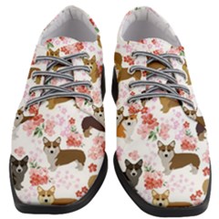 Corgis Corgi Pattern Women Heeled Oxford Shoes