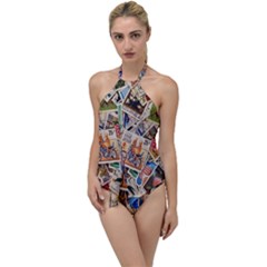 Stamp Go With The Flow One Piece Swimsuit by ArtworkByPatrick