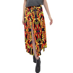 Rby-48 Velour Split Maxi Skirt by ArtworkByPatrick