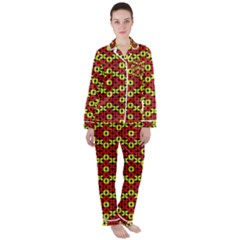 Rby 49 Satin Long Sleeve Pyjamas Set by ArtworkByPatrick