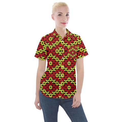 Rby 49 Women s Short Sleeve Pocket Shirt by ArtworkByPatrick