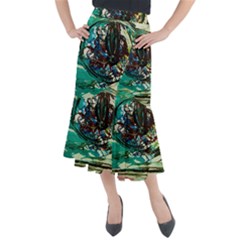 Clock-1-1 Midi Mermaid Skirt