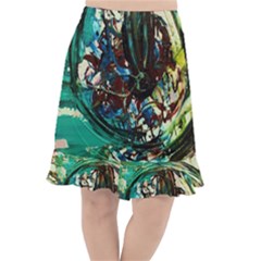 Clock-1-1 Fishtail Chiffon Skirt