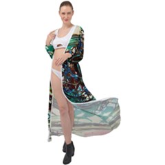 Clock-1-1 Maxi Chiffon Beach Wrap