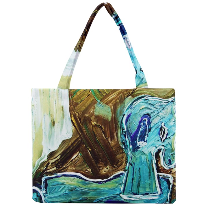 wood horsey-1-1 Mini Tote Bag