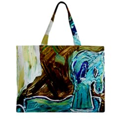 Wood Horsey-1-1 Zipper Mini Tote Bag by bestdesignintheworld