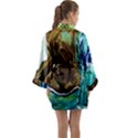 wood horsey-1-1 Long Sleeve Satin Kimono View2