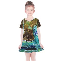 Wood Horsey-1-1 Kids  Simple Cotton Dress