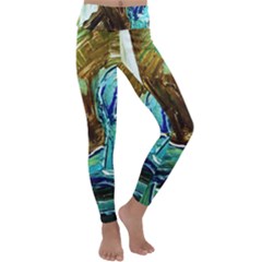 Wood Horsey-1-1 Kids  Lightweight Velour Classic Yoga Leggings by bestdesignintheworld