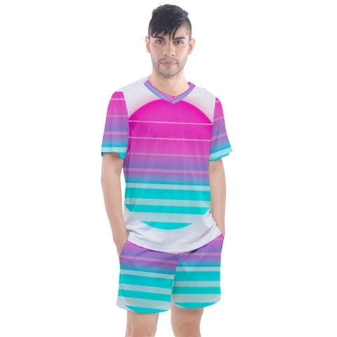 Portable Network Graphics Men s Mesh Tee And Shorts Set by Sudhe