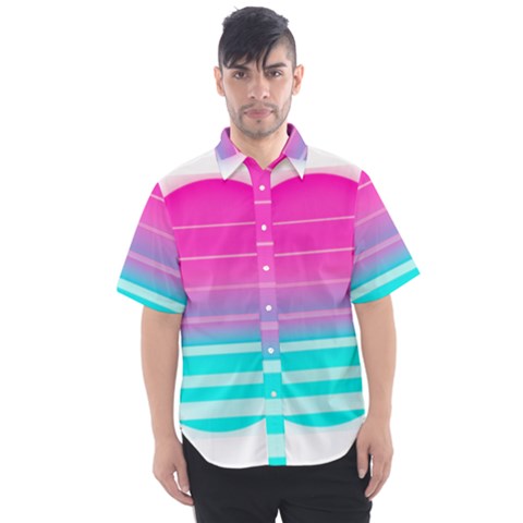 Portable Network Graphics Men s Short Sleeve Shirt by Sudhe