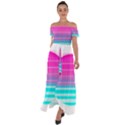 Portable Network Graphics Off Shoulder Open Front Chiffon Dress View1