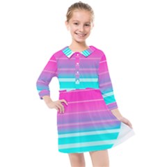 Portable Network Graphics Kids  Quarter Sleeve Shirt Dress by Sudhe