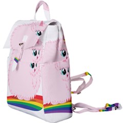 Pink Fluffy Unicorns Dancing On Rainbows Drawing Buckle Everyday Backpack by Sudhe