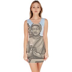 Borobudur Temple Bodycon Dress by Sudhe