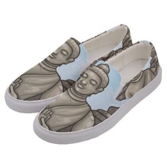 Borobudur Temple Men s Canvas Slip Ons by Sudhe