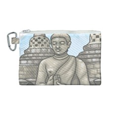 Borobudur Temple Canvas Cosmetic Bag (medium) by Sudhe