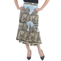 Borobudur Temple Midi Mermaid Skirt