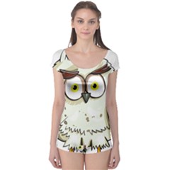 Owl Bird Eyes Cartoon Good Boyleg Leotard  by Sudhe