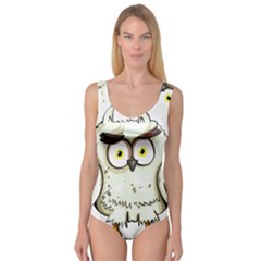 Owl Bird Eyes Cartoon Good Princess Tank Leotard  by Sudhe