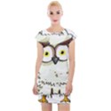 Owl Bird Eyes Cartoon Good Cap Sleeve Bodycon Dress View1