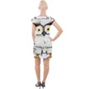 Owl Bird Eyes Cartoon Good Cap Sleeve Bodycon Dress View2