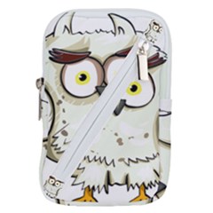 Owl Bird Eyes Cartoon Good Belt Pouch Bag (large)