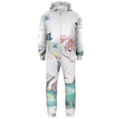 Illustration Vector Unique Unicorn Hooded Jumpsuit (men)  by Sudhe