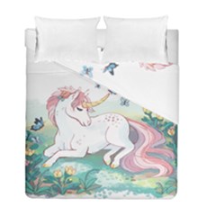 Illustration Vector Unique Unicorn Duvet Cover Double Side (full/ Double Size) by Sudhe