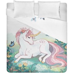 Illustration Vector Unique Unicorn Duvet Cover Double Side (california King Size) by Sudhe