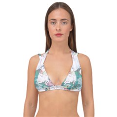 Illustration Vector Unique Unicorn Double Strap Halter Bikini Top