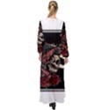 Skull Rose Fantasy Dark Flowers Maxi Chiffon Beach Wrap View2