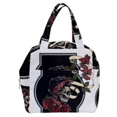 Skull Rose Fantasy Dark Flowers Boxy Hand Bag