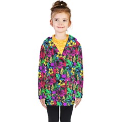 Flowers 3 Kids  Double Breasted Button Coat by ArtworkByPatrick