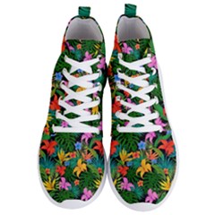 Flowers 4 Men s Lightweight High Top Sneakers by ArtworkByPatrick