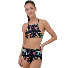 Repetition High Waist Tankini Set by ArtworkByPatrick