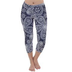 Flowers mandala Capri Winter Leggings 