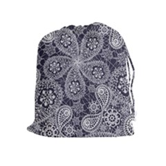 Flowers mandala Drawstring Pouch (XL)