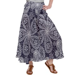 Flowers mandala Satin Palazzo Pants