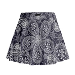 Flowers mandala Mini Flare Skirt