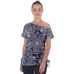 Flowers mandala Tie-Up Tee