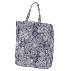 Flowers mandala Giant Grocery Tote