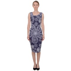 Flowers mandala Sleeveless Pencil Dress