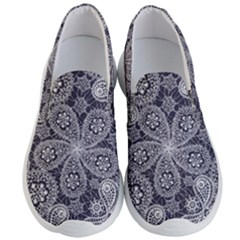 Flowers mandala Men s Lightweight Slip Ons