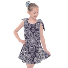 Flowers mandala Kids  Tie Up Tunic Dress