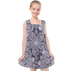 Flowers mandala Kids  Cross Back Dress