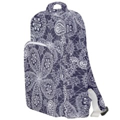 Flowers mandala Double Compartment Backpack